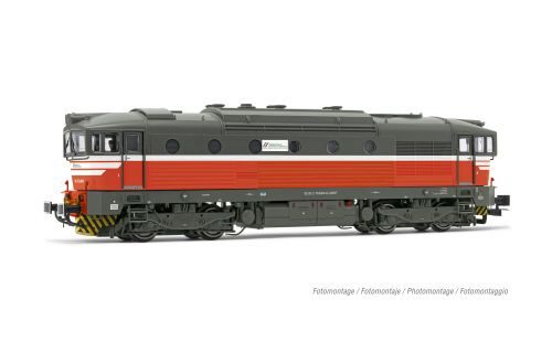 Rivarossi HR2930 Mercitalia S&amp T Diesellokomotive D.753 rot/grau mit weissen Streifen Ep.VI